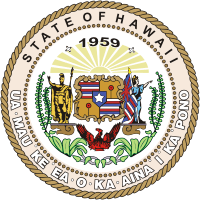 Hawaii, state seal - vector image