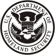 Департамент внутренней безопасности<br>США, печать (ч/б)