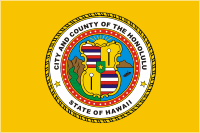 Honolulu (Hawaii), flag - vector image