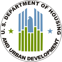 Департамент жилищного строительства и городского развития США, печать - векторное изображение