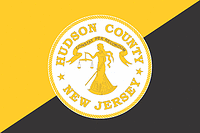 Хадсон (округ в Нью-Джерси), флаг - векторное изображение