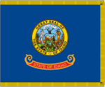 Айдахо, флаг (с бахромой)