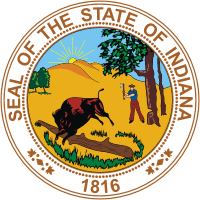 Indiana, state seal - vector image