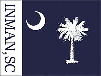 Инман (Южная Каролина), флаг - векторное изображение