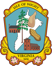 Isle of Wight county (Virginia), seal - vector image