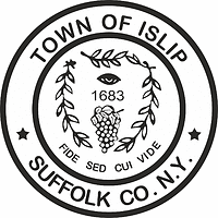 Vector clipart: Islip (New York), seal (black & white)