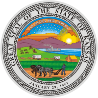 Kansas, state seal - vector image