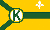 Кеннер (Луизиана), флаг - векторное изображение