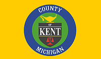 Кент (округ в Мичигане), флаг - векторное изображение