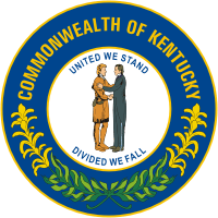 Kentucky, state seal - vector image