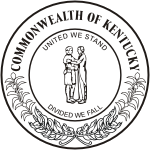 Kentucky, state seal (b&w)