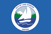 Vector clipart: Lake Oswego (Oregon), flag