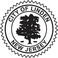 Vector clipart: Linden (New Jersey), seal (black & white)