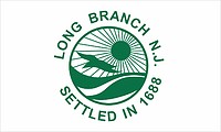 Long Branch (New Jersey), flag - vector image