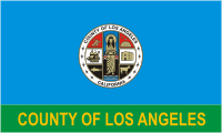 Лос-Анджелес (графство, Калифорния), флаг - векторное изображение