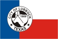 Lubbock (Texas), flag - vector image