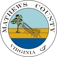 Mathews county (Virginia), seal - vector image