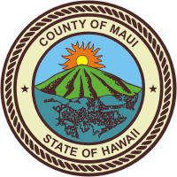 Maui county (Hawaii), seal - vector image