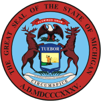 Michigan, state seal - vector image