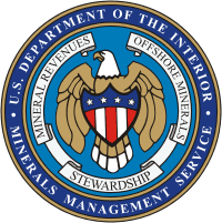 Департамент внутренних дел США, печать службы по полезным ископаемым - векторное изображение