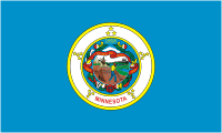 Миннесота, флаг (1983 г.) - векторное изображение