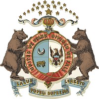 Missouri, state coat of arms (1876)  - vector image