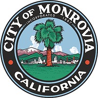 Monrovia (California), seal - vector image