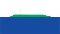 Navassa (island, U.S.), flag - vector image