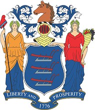 New Jersey, coat of arms - vector image