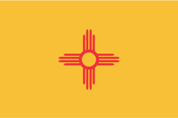 New Mexico, flag - vector image