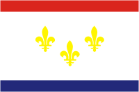 Новый Орлеан (Луизиана), флаг - векторное изображение