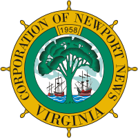 Newport News (Virginia), seal - vector image