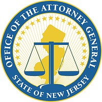 Нью-Джерси, печать генерального прокурора - векторное изображение