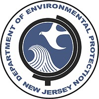 Векторный клипарт: Нью-Джерси, печать департамента по охране окружающей среды