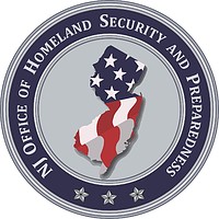 New Jersey Office of Homeland Security and Preparedness, seal - vector image