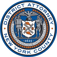 New York District Attorney, seal - vector image