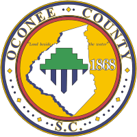 Oconee county (South Carolina), seal - vector image