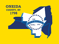 Vector clipart: Oneida county (New York), flag