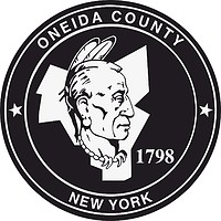 Vector clipart: Oneida county (New York), seal (black & white)