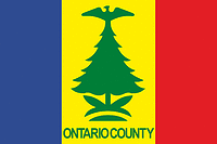 Ontario county (New York), flag - vector image