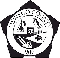 Vector clipart: Oswego county (New York), seal (black & white)