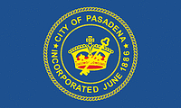 Pasadena (California), flag  - vector image