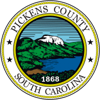 Pickens county (South Carolina), seal - vector image