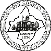 Pike county (Pennsylvania), seal (black & white)