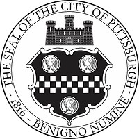 Pittsburgh (Pennsylvania), seal (black & white) - vector image