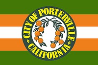 Vector clipart: Porterville (California), flag 