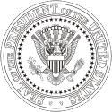 U.S. President seal (black/white)