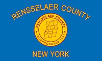 Vector clipart: Rensselaer county (New York), flag