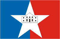 San Antonio (Texas), flag - vector image