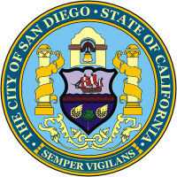 San Diego (California), seal - vector image